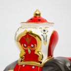 Vintage Hummel Goebel Parfumlamp Olifant Met Rode Zetel (gemerkt) thumbnail 2
