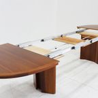 Vintage Deense Grote Ovalen Uitschuifbare Eettafel Xxl thumbnail 4