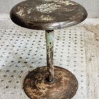 Oude Ijzeren Kruk Werkplaatskruk Sidetable thumbnail 2