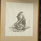 Rembrandt Van Rijn (1606-1669) - Zelfportret thumbnail 3