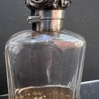 Antiek Engels Zilveren Zakflacon / Heupfles Begin 1900, London thumbnail 6