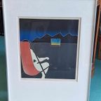Ets Van Thom De Jong (1940-1988), Watching The Olympics. thumbnail 2
