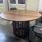 Dutchbone Barlet Tafel 120 Rond Walnoot | Van €1299, Nu thumbnail 3