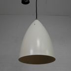 Vintage Hanglamp , Aluminium Kap, Voorzien Van Nieuwe Draad thumbnail 8