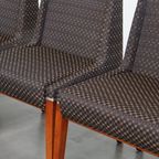 Prachtige Art Deco Set Bestaande Uit Een Eettafel En 4 Eetkamerstoelen Van Schuitema thumbnail 22