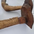 Vintage Hertenpoot Lampen Frans Taxidermy. thumbnail 3