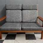 Teak 2 Seat Sofa By Juul Kristensen For Glostrup Denmark thumbnail 14
