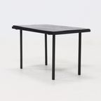 Minimalist Steel And Slate Side Or Coffee Table 1960S thumbnail 4