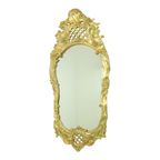 Grote Zweedse Spiegel Bladgoud Verguld Klassiek Rococo Stijl 119cm thumbnail 3