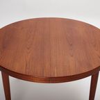 Round Extendable Dining Table By Schou Andersen Møbelfabrik, Denmark 1950’S. thumbnail 5