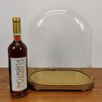 Antieke Vintage Grote Glazen Ovale Stolp. 510 thumbnail 2