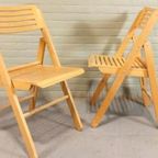 Set Van 2 Vintage Houten Klapstoelen, Ikea thumbnail 3