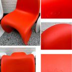 Iconische Vintage 'Panton Chair' - Oranje - Design By Verner Panton - 60S - Vitra - Original thumbnail 2