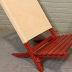 Set Van 2 Hout En Canvas Strandstoelen thumbnail 6