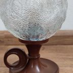 Space Age Tafellamp Glas Mat Bolvormig thumbnail 5