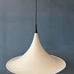 Mid Century Deense Witte Space Age Heksenhoed Hanglamp thumbnail 9