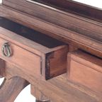 Dressboy / Valet Stand - Made In England - Two Drawers And Elegantly Shaped Wooden Frame thumbnail 5