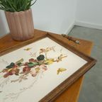 Houten En Aardewerk Dienblad Met Bloemen thumbnail 7