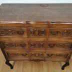 Vintage Queen Ann Ladekastje, Commode Dressoir Ladekast Badkamermeubel 106 thumbnail 14