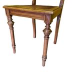 Stel Duitse Notenhouten Stoelen Met Webbing, Circa 1880 thumbnail 7