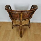 Vintage Bamboe Fauteuil, Rattan Stoel, Stoeltje thumbnail 17