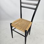 Italiaanse Houten Stoelen Met Touw Zitting Stijl Gio Ponti thumbnail 13