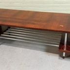 Vintage Palissander En Chroom Salontafel thumbnail 4