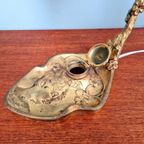 Art Nouveau-lamp In Verguld Brons, Eind 19e Eeuw. thumbnail 4