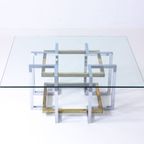 Brass & Chrome Geometrical Coffee Table thumbnail 8