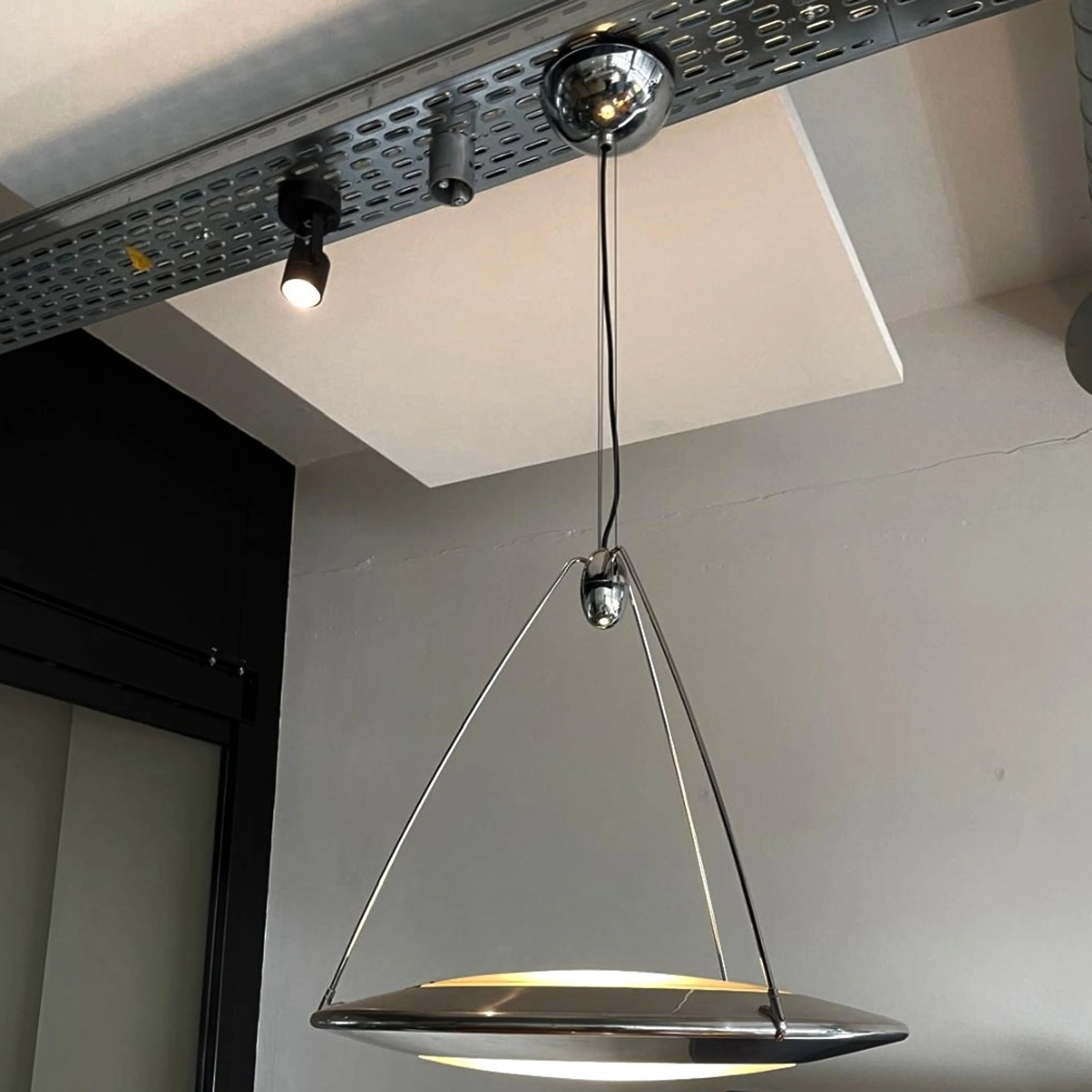 Hanglamp Glas Zilverkleurig bij Reliving