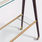 1960’s Italian Mid-century Modern Sculptural Side Table/serving Cart thumbnail 5