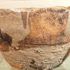 Grote Handgemaakt Keramische Wabi Sabi Schaal / Pot thumbnail 16