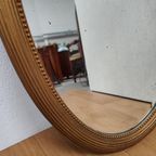 Vintage Goudkleurige Hollywood Regency Barok Rococo Spiegel Schouwspiegel Ovaal. thumbnail 15