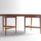 Mid-century Uittrekbare Ovale Eettafel Van Oswald Vermaercke In Teak thumbnail 8