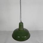 Industriele Hanglamp Met Geemailleerde Stalen Kap thumbnail 5