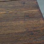 Zeer Mooie En Karaktervolle Engelse Antieke Pinewood Country Eettafel Met Een Uniek Mooi Patina thumbnail 11
