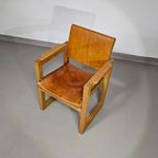 6 X Leather Dining Chair With Inflatable Seat / Leather Seat / Backrest thumbnail 5