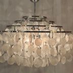 Xxl Capiz Schelpen Hanglamp Opaline Parelmoer Kroonluchter thumbnail 4