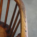 Zeer Mooie, Praktische Antieke Engelse Highback Windsor Eetkamerstoel Met Sierlijke Details thumbnail 9