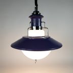 Brevettato - Space Age - Hanglamp - Opaalglas - Metaal - Italie - 70'S thumbnail 6