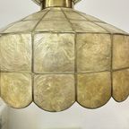 Vintage Mother Of Pearl Hanging Lamp 1970S thumbnail 9