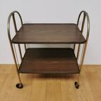 Vintage Barcart Drankenkar Trolley Butlerwagen Serveerwagentje thumbnail 2