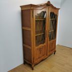Vintage Queen Ann Kast, Vitrinekast, Buffetkast Boekenkast 7 thumbnail 17