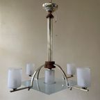 Bijzondere Art Deco 1930 Hanglamp Plafondlamp Lamp Frans thumbnail 10