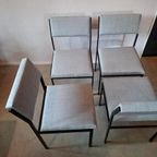 4 Vintage Pastoe Sm07 Eetkamerstoelen thumbnail 7