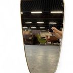 Vintage Jaren 50 Spiegel Met 'gouden' Rand / Wandspiegel thumbnail 2