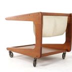Sika Mobler Trolley Met Lectuurhouder Tijdschriftenrek Vintage Deens thumbnail 8