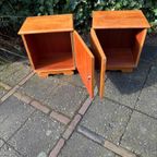 Vintage Retro Nachtkastjes Set 1950S thumbnail 2