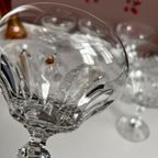 Set Van Negen Loodkristallen Champagne Coupes thumbnail 9