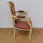 Brocante Vintage Gobelin Queen Ann Stoeltje, Fauteuiltje 01 thumbnail 8